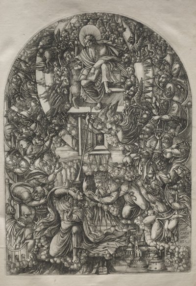 Apokalipsa: św. Jan wezwany do nieba, 1546-1556. autorstwa Jean Duvet