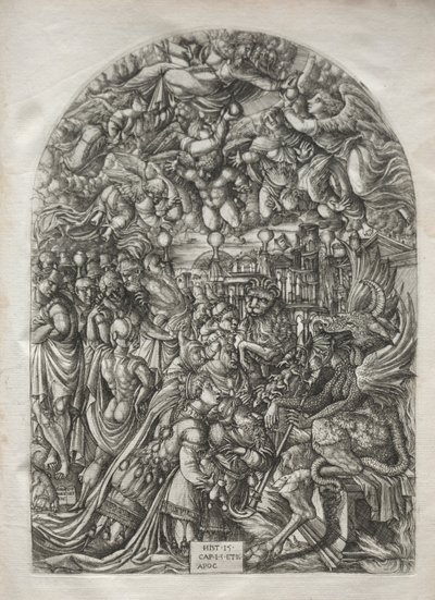 Apokalipsa: kobieta odziana w słońce, 1546-1556. autorstwa Jean Duvet