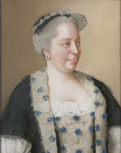 Portret cesarzowej Marii Teresy Austrii 1717-1780, 1762 autorstwa Jean Étienne Liotard