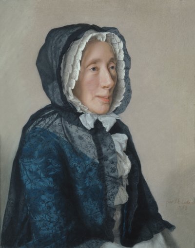 Portret Madame Tronchin, 1758 autorstwa Jean Étienne Liotard