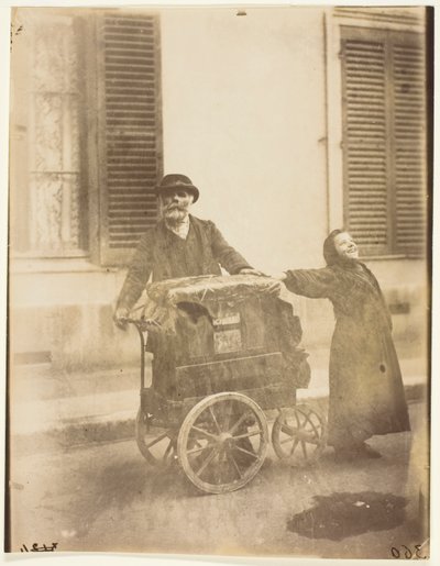 Organista autorstwa Jean Eugène Auguste Atget