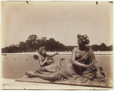 Wersal, róg parku autorstwa Jean Eugène Auguste Atget