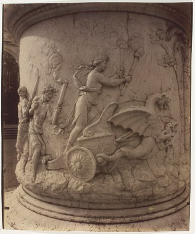 Wersal, Porwanie Prozerpiny przez Plutona autorstwa Girardona, (detal) autorstwa Jean Eugène Auguste Atget