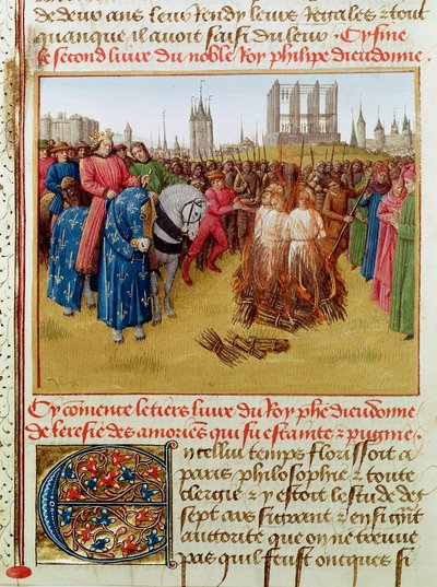 Fr 6465 f.236 Suplikacja heretyków w 1210 r. (zob. także 161701) autorstwa Jean Fouquet