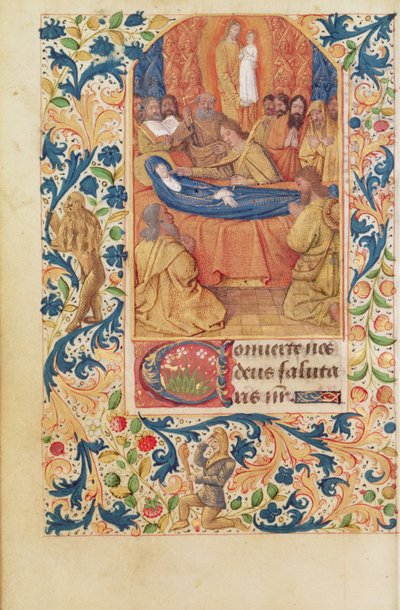 Ms Latin 13305 fol.88v Śmierć Dziewicy, z „Heures a l