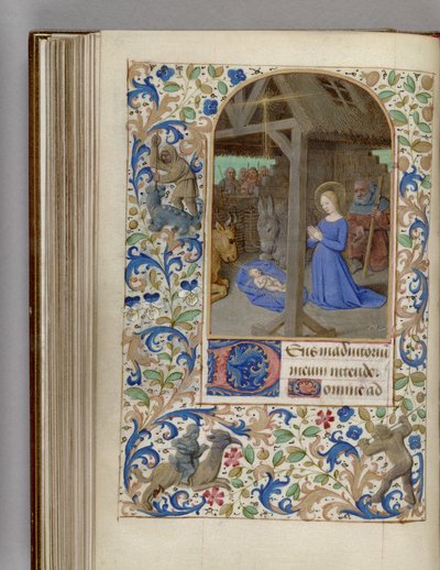 Godzinki szopka 1450-1499 autorstwa Jean Fouquet
