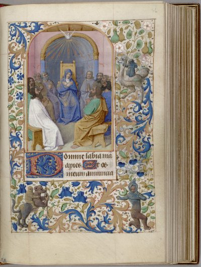 Księga Godzin Zesłania Ducha Świętego, 1450-1499 autorstwa Jean Fouquet
