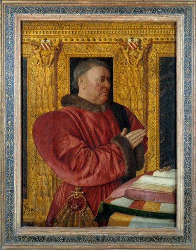 Portret Guillaume Jouvenel des Ursins (1401-1472) Baron de Trainel, kanclerz Francji Obraz na drewnie Jeana Fouqueta (1420-1481) XV w. Ndz. 0,96x0,73m autorstwa Jean Fouquet
