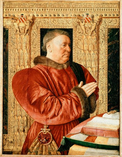 Portret ministra sprawiedliwości Francji Guillaume Jouvenel des Ursins (Painting autorstwa Jean Fouquet