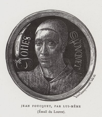 Autoportret XV-wiecznego francuskiego malarza Jeana Fouquet autorstwa Jean Fouquet