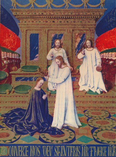 Koronacja Dziewic, c1455, 1939 autorstwa Jean Fouquet
