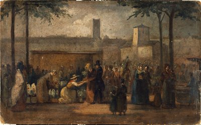 Targ kwiatowy, ok. 1839 r. (obraz) autorstwa Jean Francois Demay