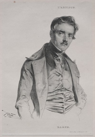 Antoine-Louis Barye. autorstwa Jean Francois Gigoux