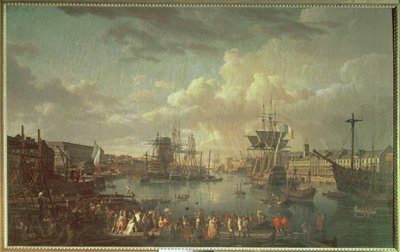 Widok na port w Breście autorstwa Jean Francois Hue