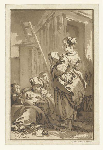 Pielęgniarki Les Nourrices autorstwa Jean Francois Janinet