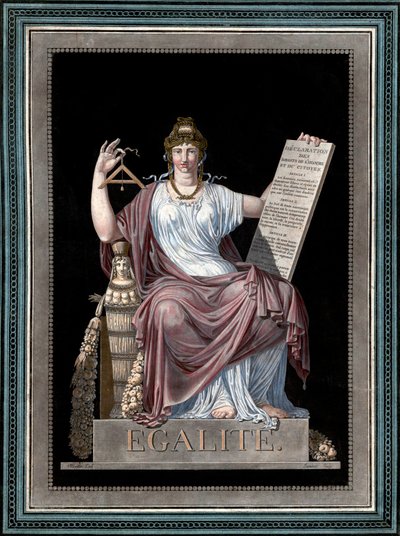 Równość - grawer Jean Francois (Jean-Francois) Janinet (1752-1814) - Allegorie de l