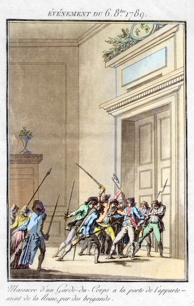 Rewolucja Francuska - Wydarzenie z 6 października autorstwa Jean Francois Janinet