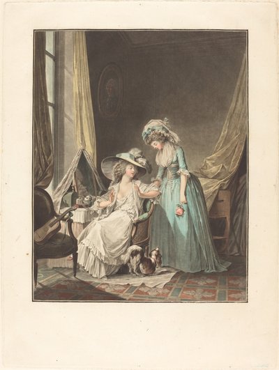 Trudna spowiedź, 1787. autorstwa Jean Francois Janinet