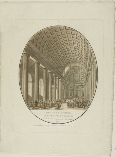 S. Philippe du Rouk, Paryż autorstwa Jean Francois Janinet