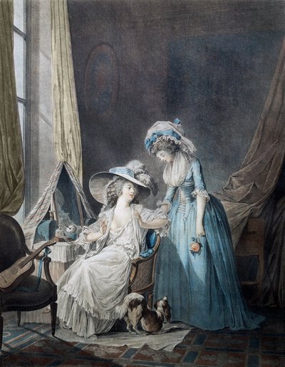 Trudna spowiedź - grawer Janinet autorstwa Jean Francois Janinet