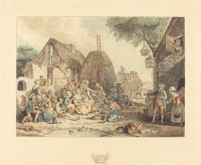 Obiad żniwiarzy, 1774. autorstwa Jean Francois Janinet