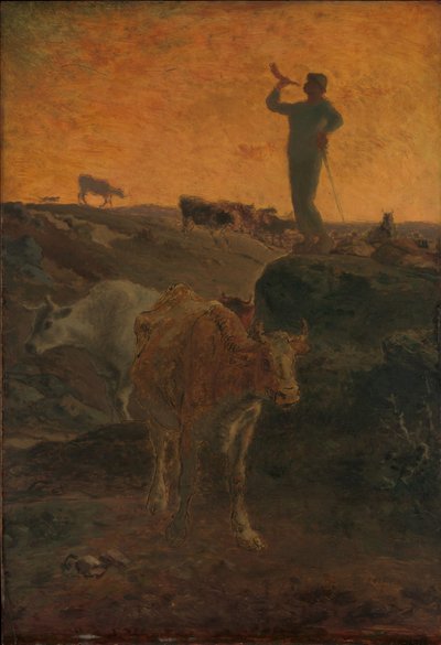 Calling the Cows Home, ok. 1872 r. autorstwa Jean Francois Millet