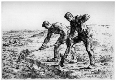Kopaczki, c1835-1875 1924 autorstwa Jean Francois Millet