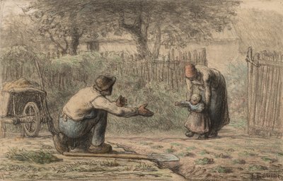 Pierwsze kroki, c. 1858-1866. autorstwa Jean Francois Millet