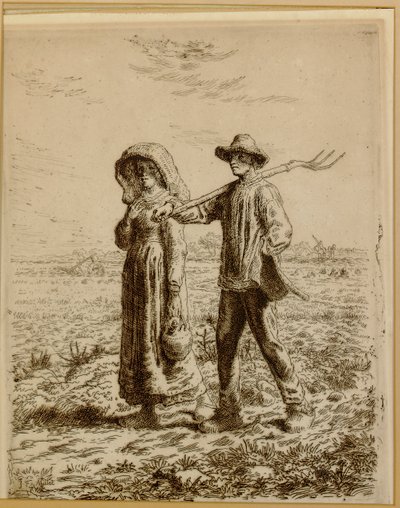 Idąc do pracy, 1863 autorstwa Jean Francois Millet
