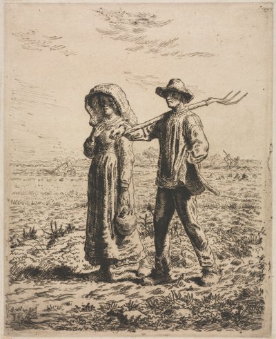 Iść do pracy autorstwa Jean Francois Millet