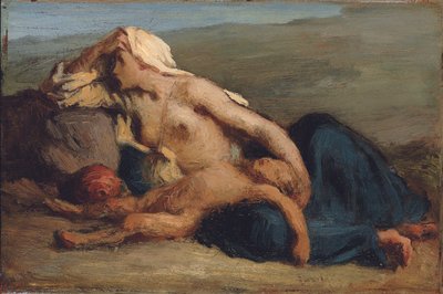 Hagar i Ismael autorstwa Jean Francois Millet
