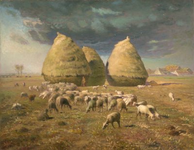 Stogi siana: jesień, ok. 1874 r. autorstwa Jean Francois Millet
