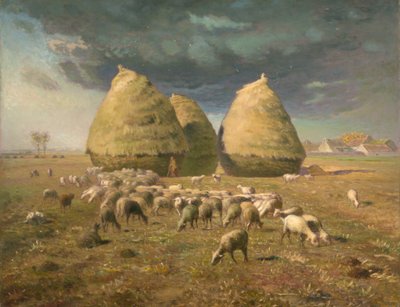 Stogi siana: jesień, ok. godz. 1874. autorstwa Jean Francois Millet
