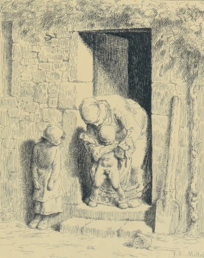 Środki ostrożności dla matek autorstwa Jean Francois Millet