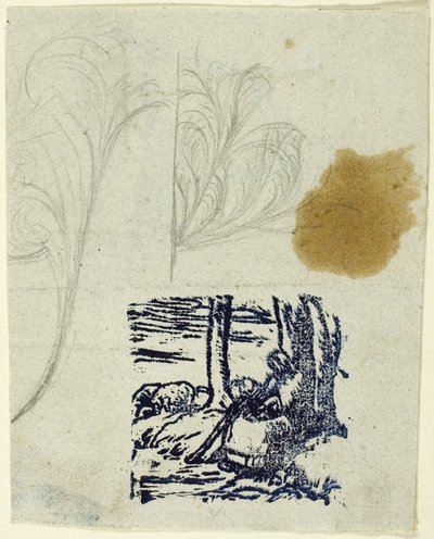 Mały pasterz, siedzący autorstwa Jean Francois Millet