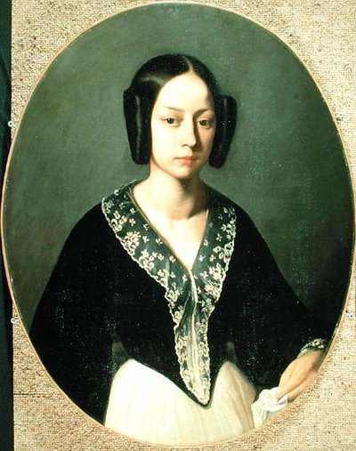 Madame Lefranc, ok.1841-42 (olej na płótnie) autorstwa Jean Francois Millet