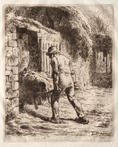 Chłop z taczką autorstwa Jean Francois Millet