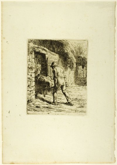 Chłop z taczką autorstwa Jean Francois Millet