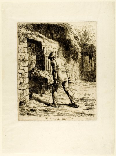 Chłop z taczką autorstwa Jean Francois Millet