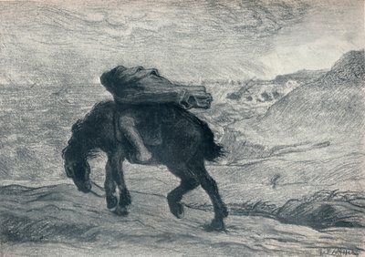 Phoebus i Boreus, XIX wiek autorstwa Jean Francois Millet