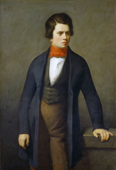 Portret Leconte de Lisle autorstwa Jean Francois Millet