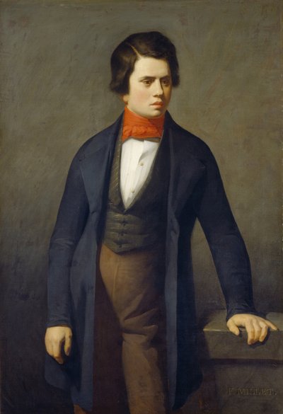 Portret Leconte de Lisle 1818-1894 autorstwa Jean Francois Millet