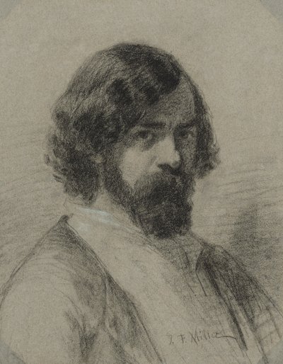 Portret Narcyza Virgila Diaz de la Peña, 1848. autorstwa Jean Francois Millet