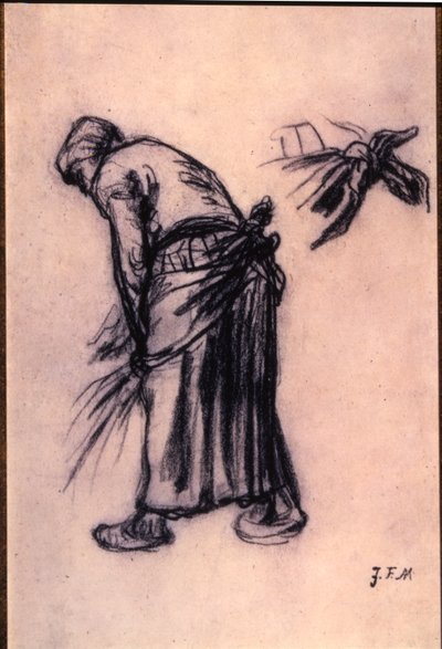 Studium zbieracza autorstwa Jean Francois Millet
