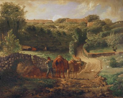 Kuzyn Hamlet w Greville, ok. 1865-73 autorstwa Jean Francois Millet