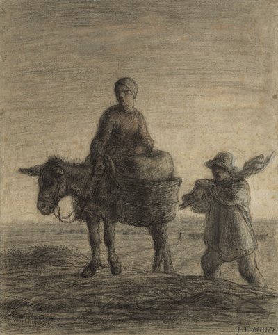 Wyjazd do pracy, 1857 autorstwa Jean Francois Millet