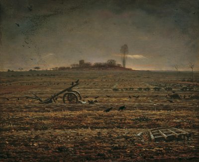 Równina Chailly z broną i pługiem, 1862. autorstwa Jean Francois Millet