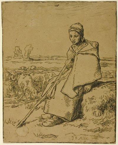 Pasterka autorstwa Jean Francois Millet