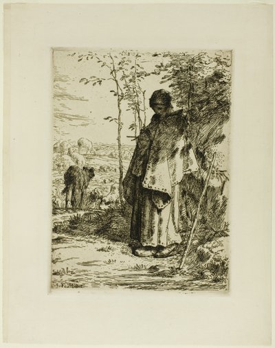 Pasterka na drutach autorstwa Jean Francois Millet