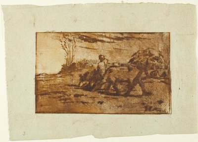 Dwie krowy autorstwa Jean Francois Millet